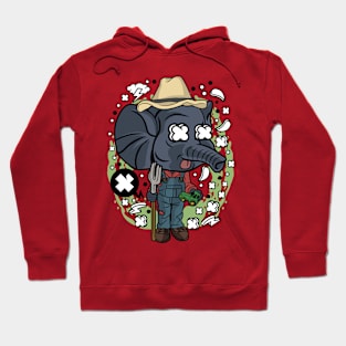 farmer elephant Hoodie